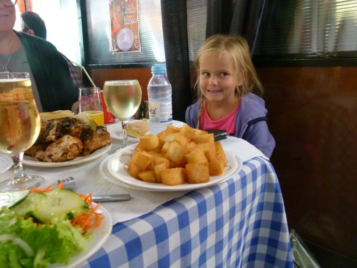 Child at lunch