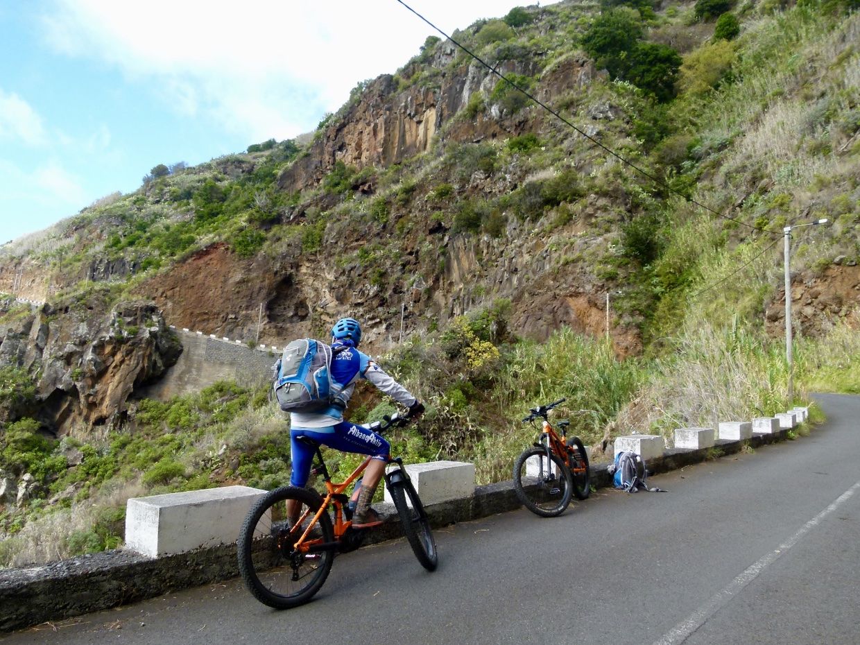 Biker on the road